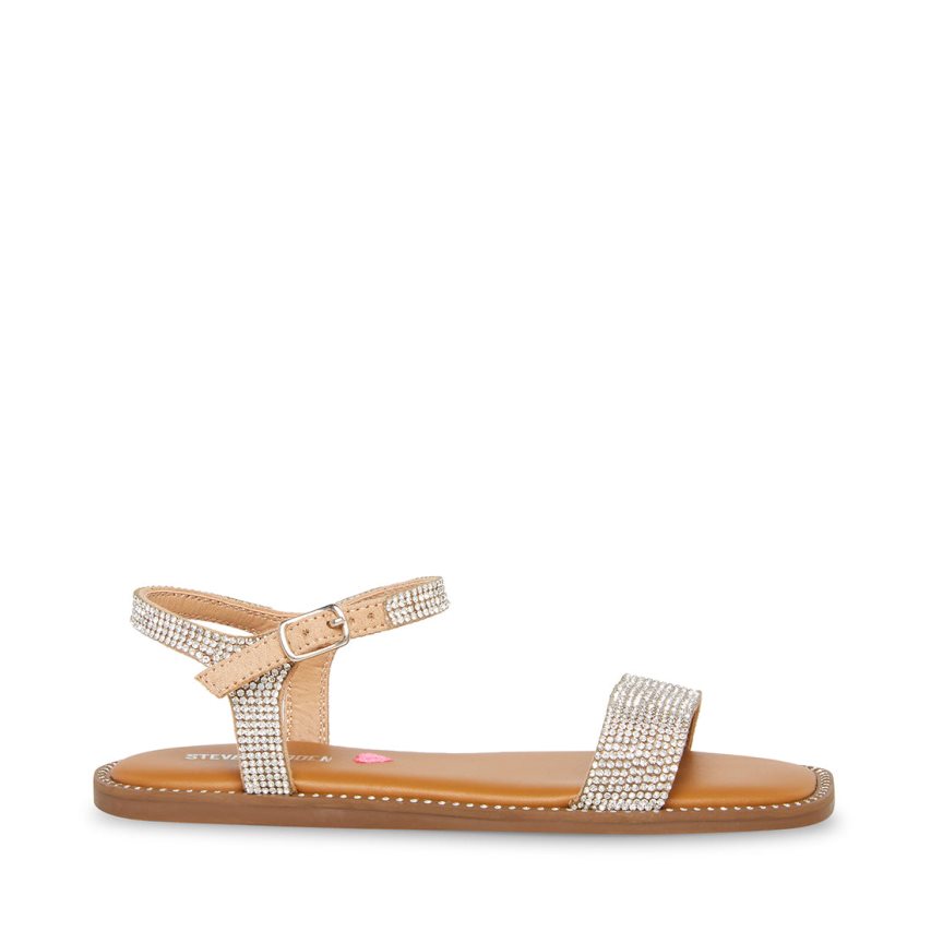 Silver Steve Madden Jnishar Kids\' Flat Sandals | PH 2501DPW